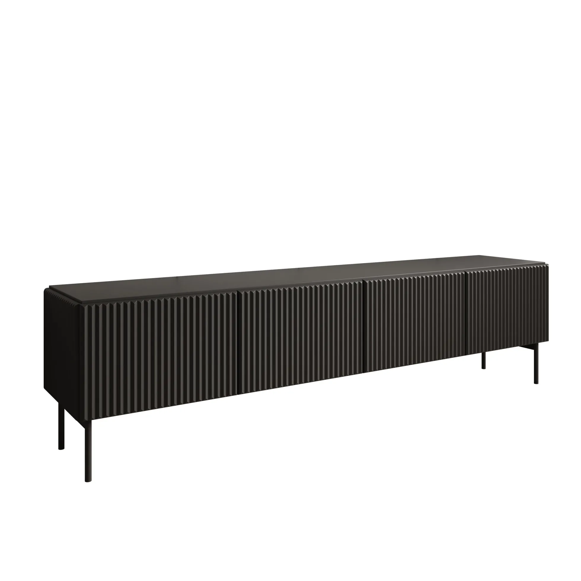 Marajo - TV-Meubel - Zwart - 195x40x51 cm