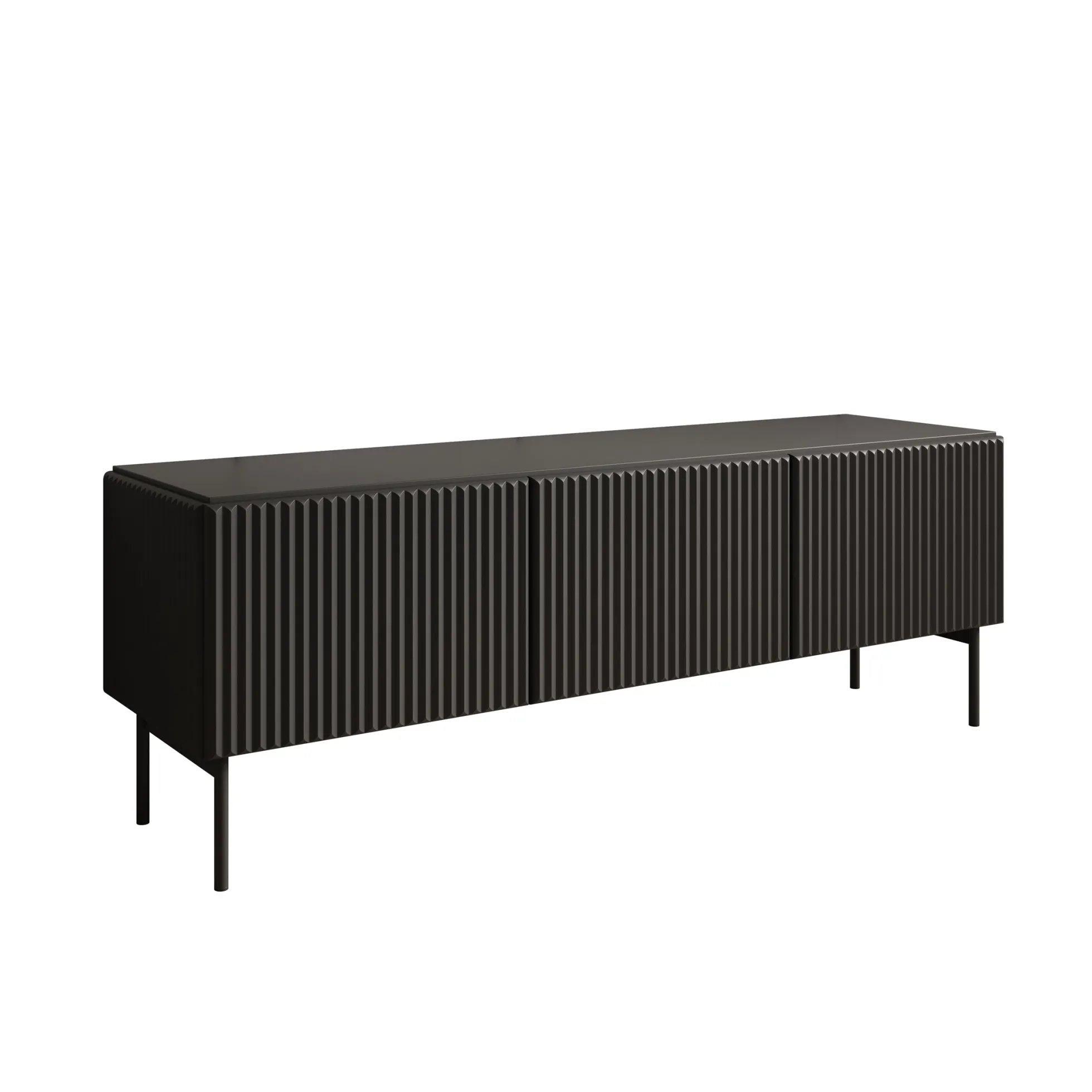 Marajo - TV-Meubel - Zwart - 147x40x51 cm