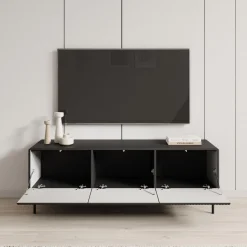 Marajo - TV-Meubel - Zwart - 147x40x51 cm