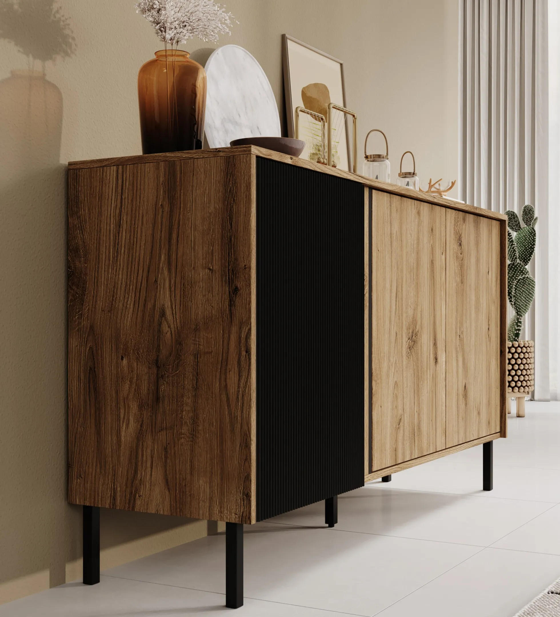 Margareth - Dressoir - Eiken - 145x41x80 cm