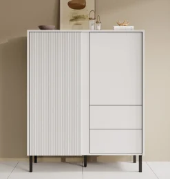 Margareth - Dressoir - Wit - 100x41x122 cm