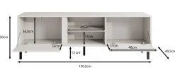 Margareth - TV-Meubel - Eiken - 150 cm
