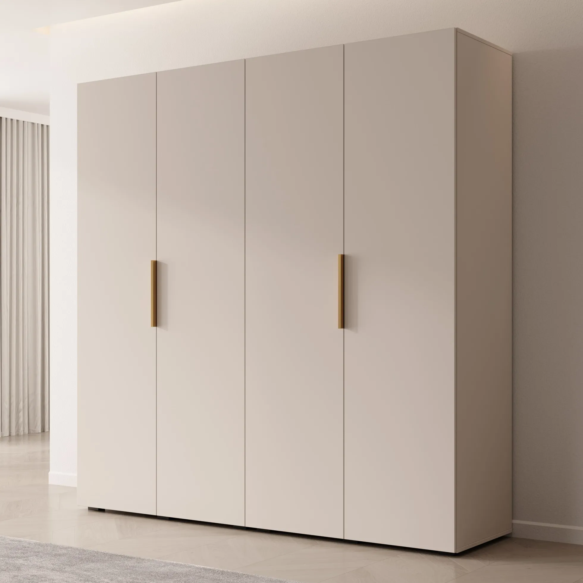 Marquesa - Kledingkast - Beige - 200x50x202 cm
