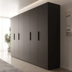 Marquesa - Kledingkast - Zwart - 300x50x202 cm