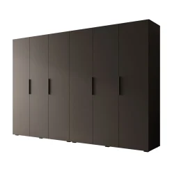 Marquesa - Kledingkast - Zwart - 300x50x202 cm