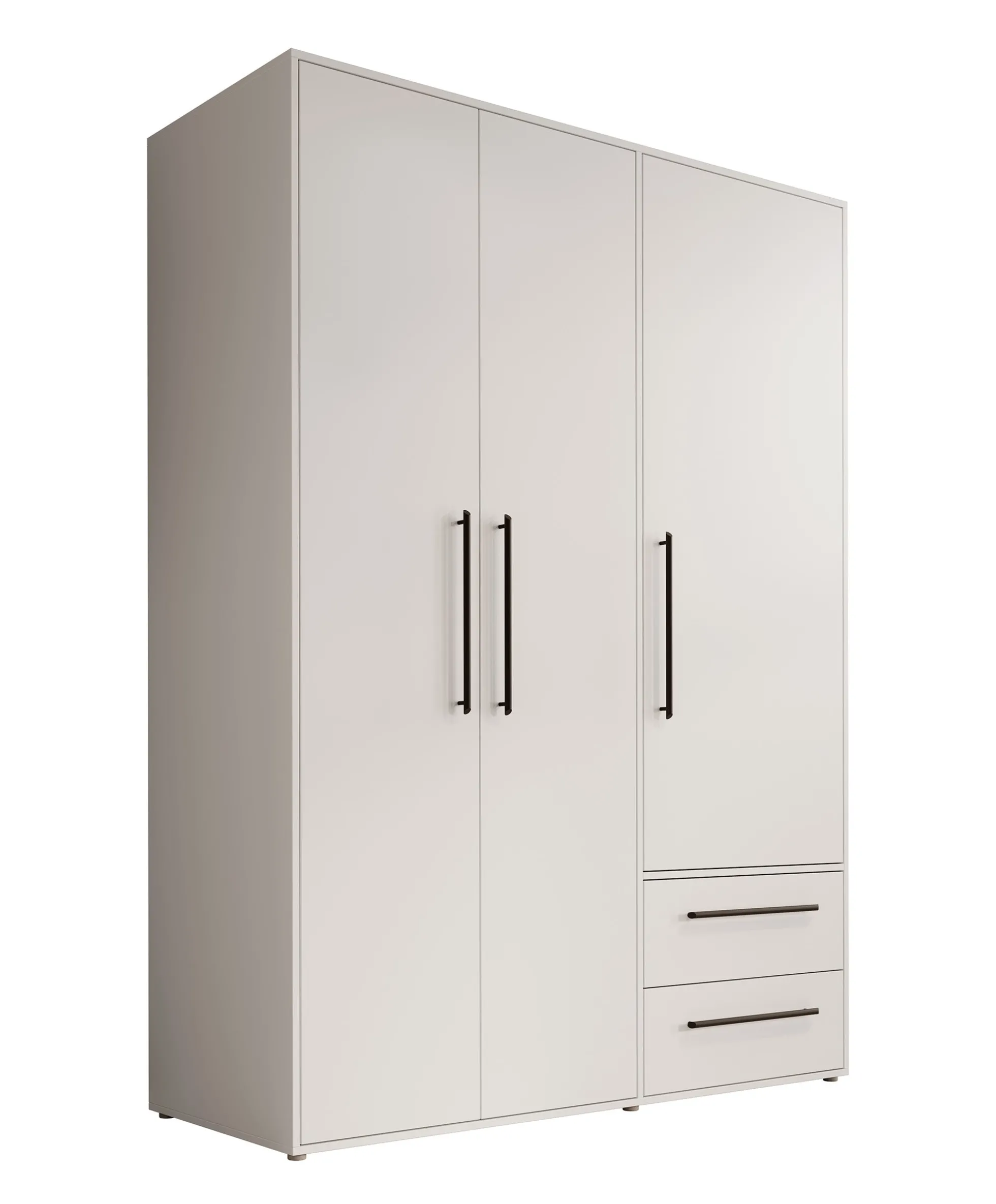 Mayen - Kledingkast 3 deuren - Wit - 145x59x200 cm