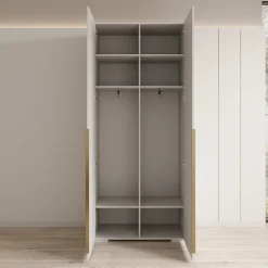 Mayfair - Kledingkast 2-deurs - Wit - 100x47x237 cm