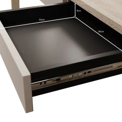 Mazar - Bureau - Licht Eiken - 139x71 cm