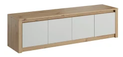 Melody - TV-Meubel met 4 deuren - Wit/eiken - 170 cm