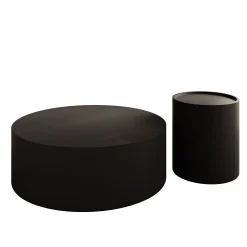 Mesa - Salontafel set van 2 - Zwart - 90x32 cm