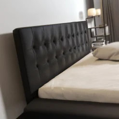 Milo - Tweepersoonsbed met lades - Zwart - 140x200 cm