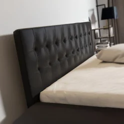 Milo - Tweepersoonsbed met lades - Zwart - 160x200 cm