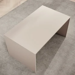 Miraal - Salontafel - Beige metaal - 100x60x50 cm
