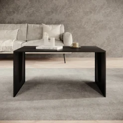 Miraal - Salontafel - Zwart metaal - 100x60x50 cm