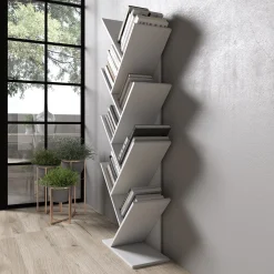 Mirabelle - Boekenkast - Wit - 49x24x149 cm