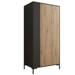 Molina - Kledingkast 2-deurs - Eiken - 90x55x184 cm