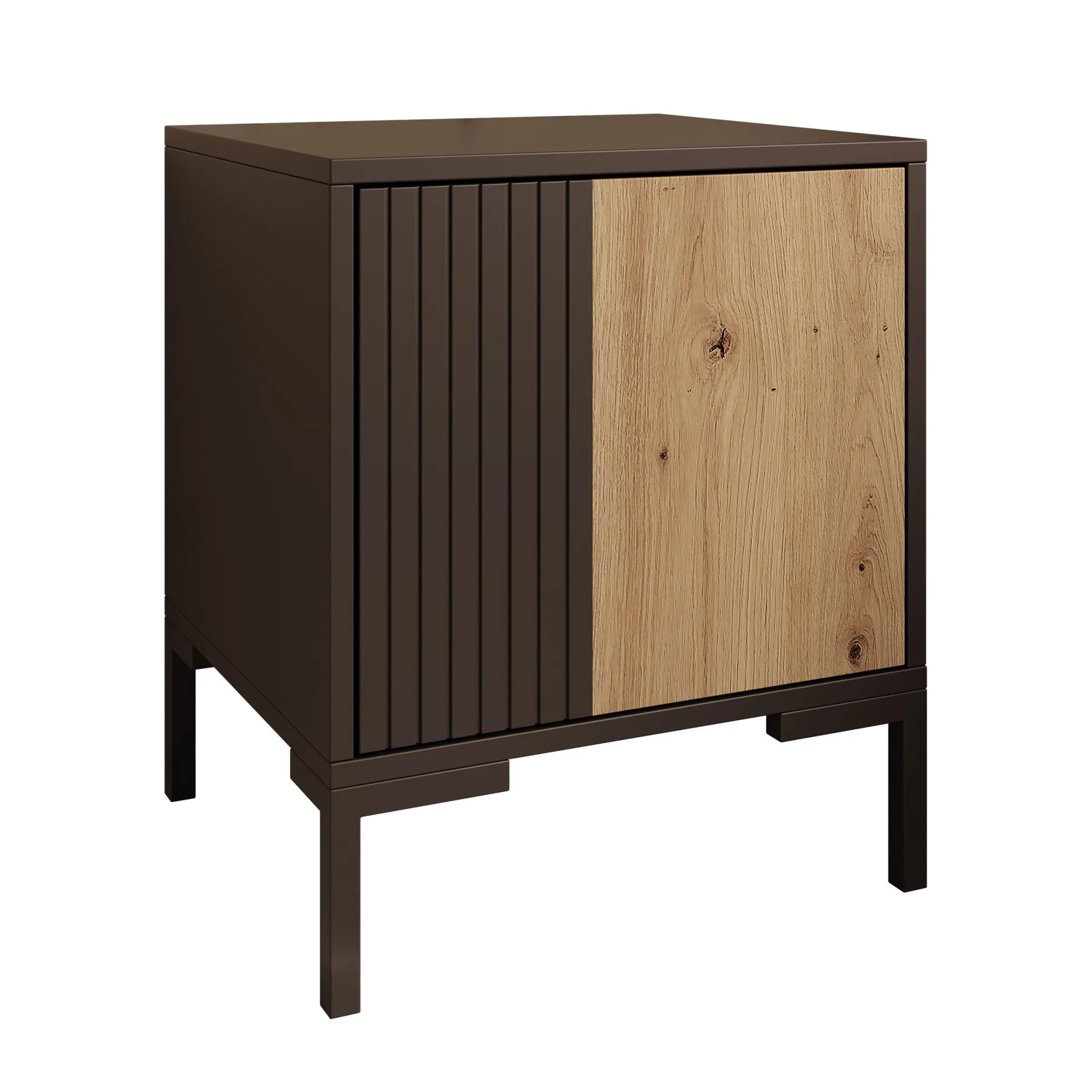 Molina - Nachtkastje set van 2 - Zwart - 44x40x49 cm