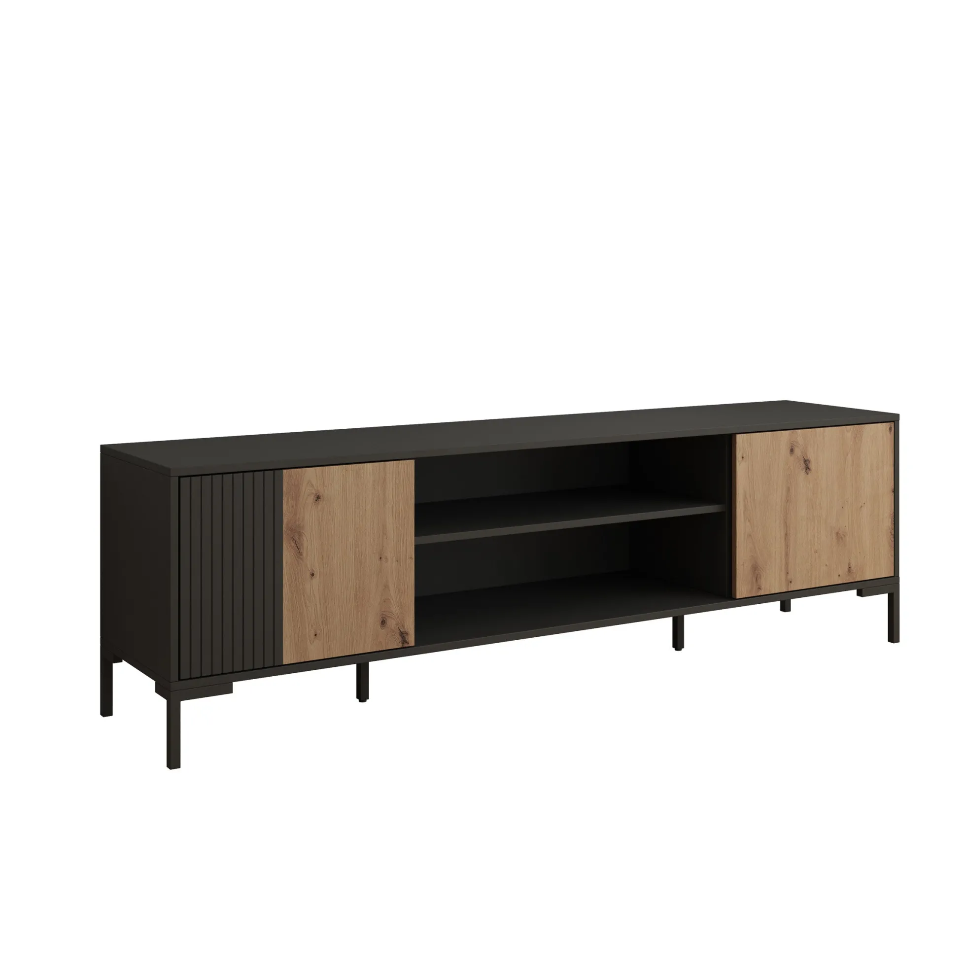 Molina - TV-Meubel - Zwart - 180 cm