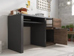 Monaco - Bureau - Eiken/grijs - 120x53 cm