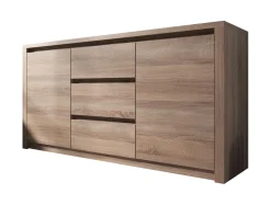 Monaco - Dressoir - Truffel eiken - 140x43x80 cm