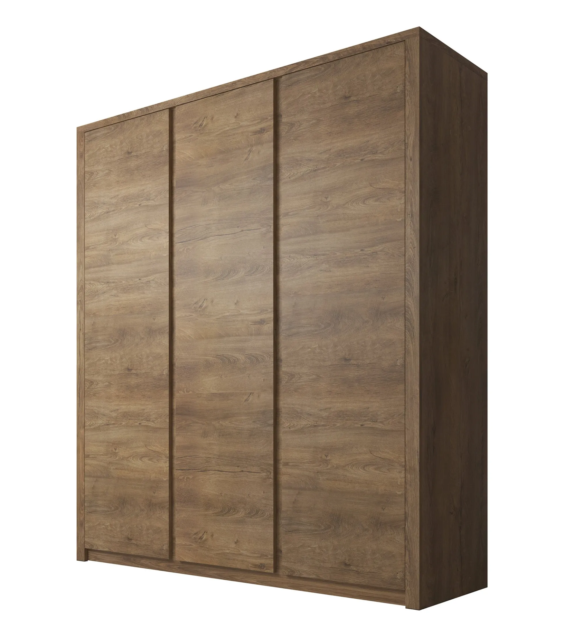 Monaco - Kledingkast 3-deurs - Eiken - 166x53x197 cm