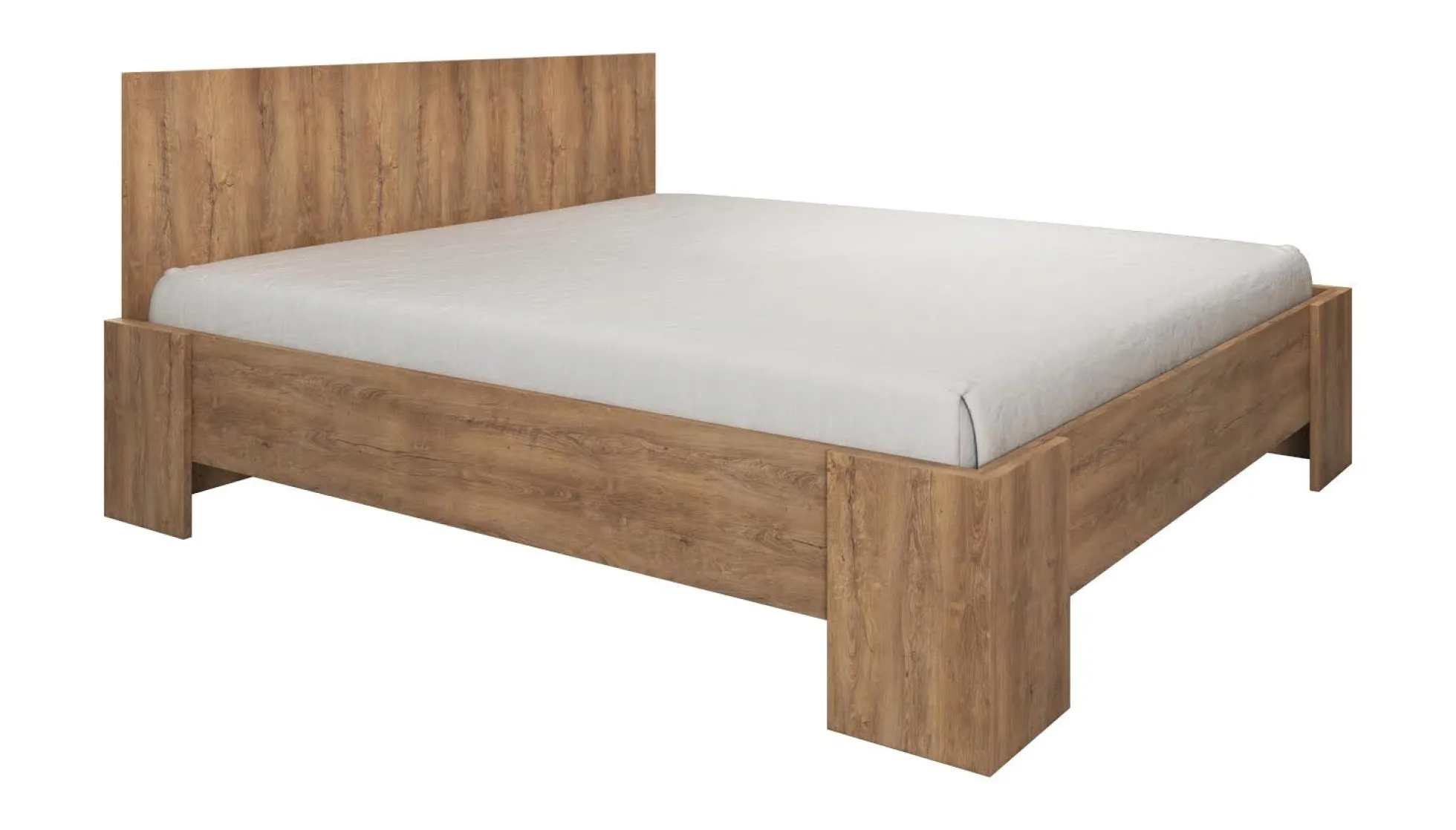 Monaco - Tweepersoonsbed - Eiken - 180x200 cm