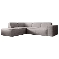 Monet - Hoekbank 4-zits met chaise longue - Kunstleer beige - Links