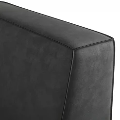 Monet - Hoekbank 4-zits met chaise longue - Kunstleer grijs - Rechts
