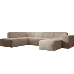 Monet XL - Hoekbank 5-zits met chaise longue - Stof beige - Rechts - 3