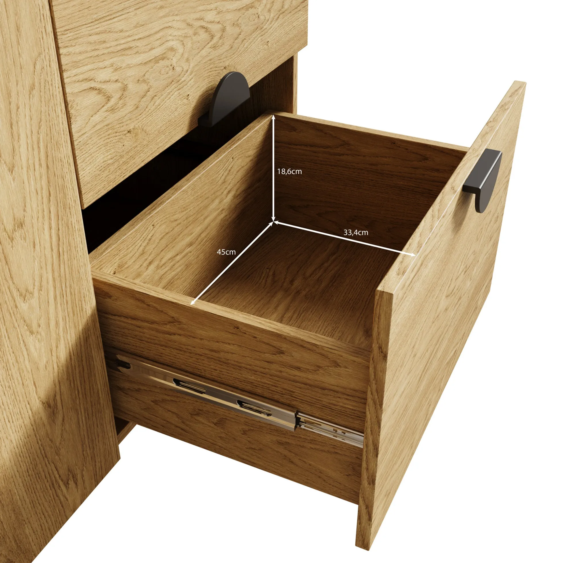 Monor - Dressoir - Zwart - 160x40x88 cm - 160x40x88 c,