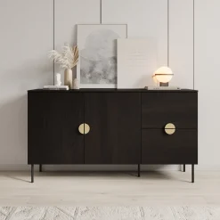 Monor - Dressoir - Zwart - 160x40x88 cm - 160x40x88 c,