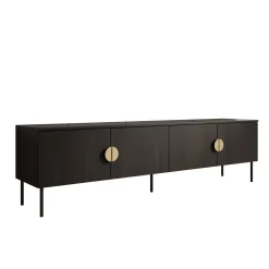 Monor - TV-Meubel - Zwart eiken - 200x40x54 cm