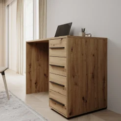 Montalo - Bureau - Eikenpatroon - 120x60x75 cm