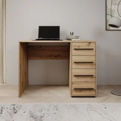 Montalo - Bureau - Eikenpatroon - 120x60x75 cm