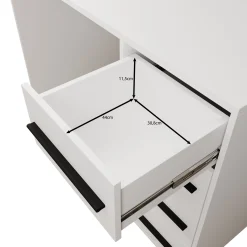 Montalo - Bureau - Zwart - 120x60x75 cm