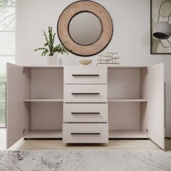 Montalo - Dressoir - Beige - 150x40x87 cm