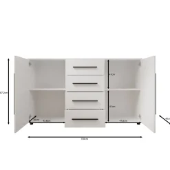Montalo - Dressoir - Beige - 150x40x87 cm
