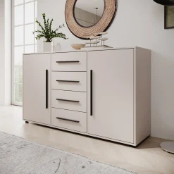 Montalo - Dressoir - Beige - 150x40x87 cm