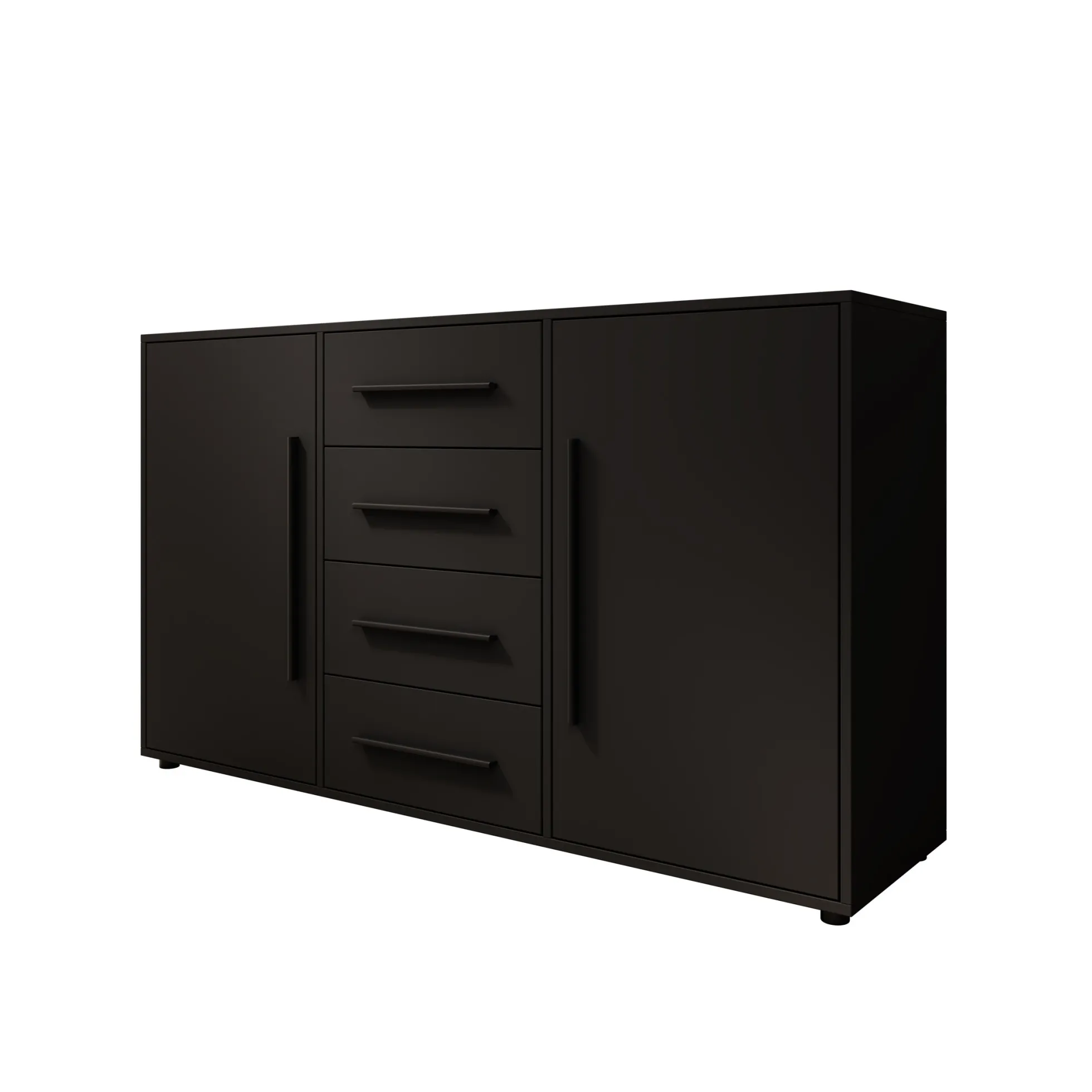 Montalo - Dressoir - Zwart - 150x40x87 cm