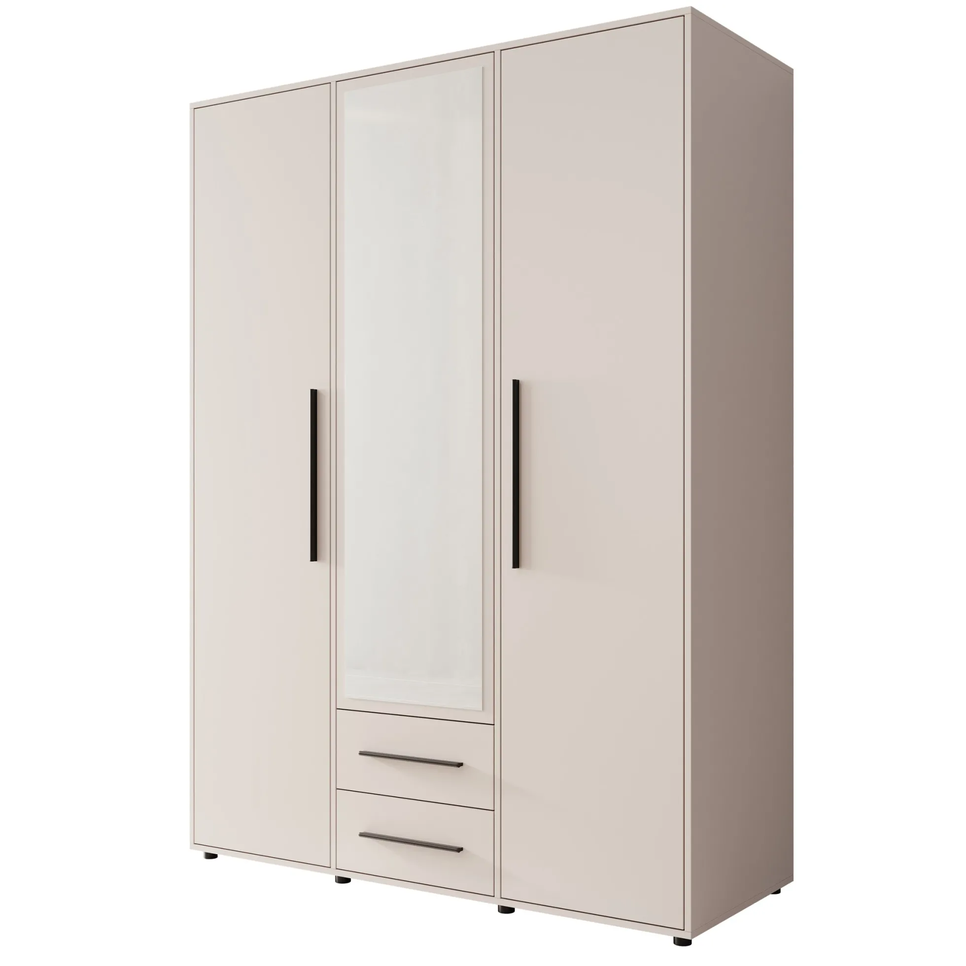 Montalo - Kledingkast 3-deurs - Beige - 150x59x206 cm