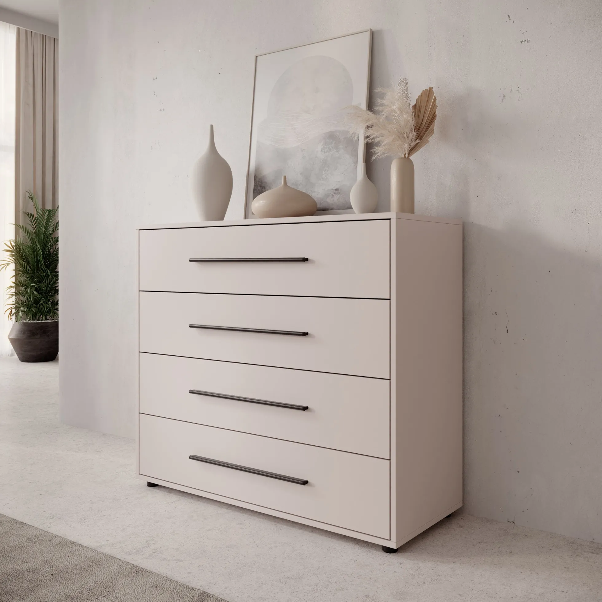 Montalo - Ladekast - Beige - 99x40x87 cm