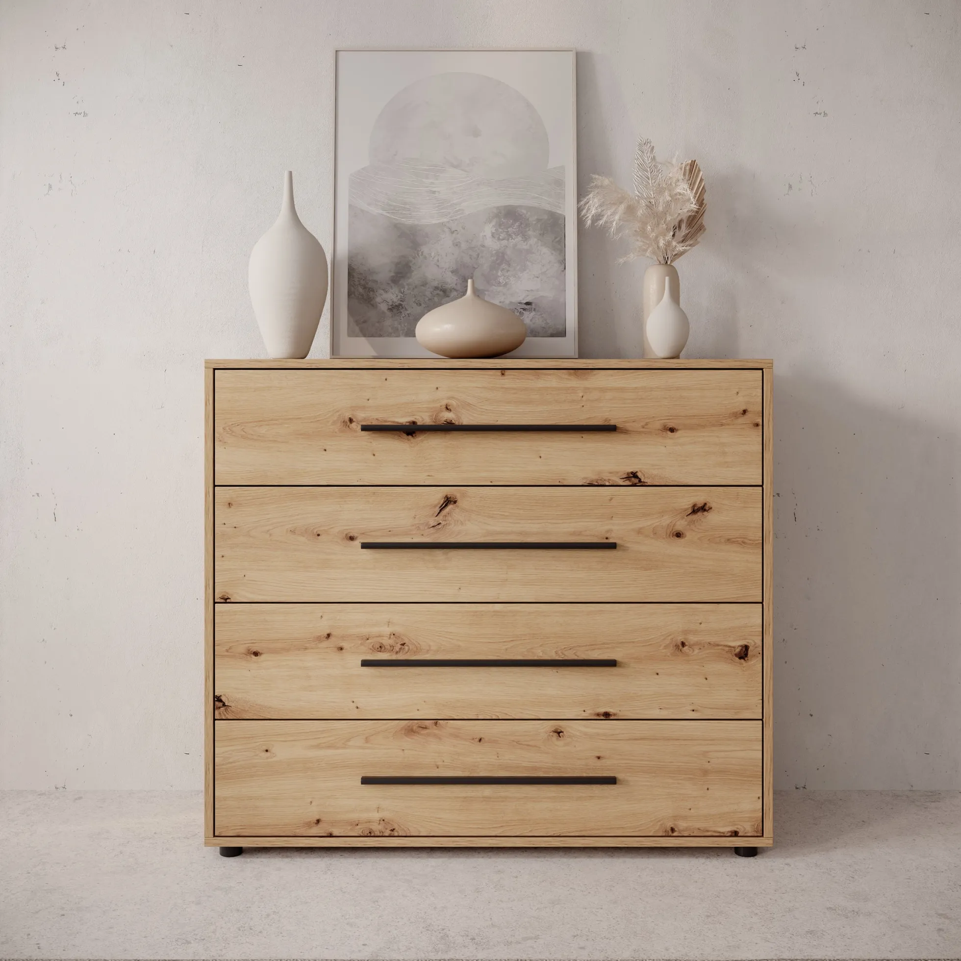 Montalo - Ladekast - Eikenpatroon - 99x40x87 cm