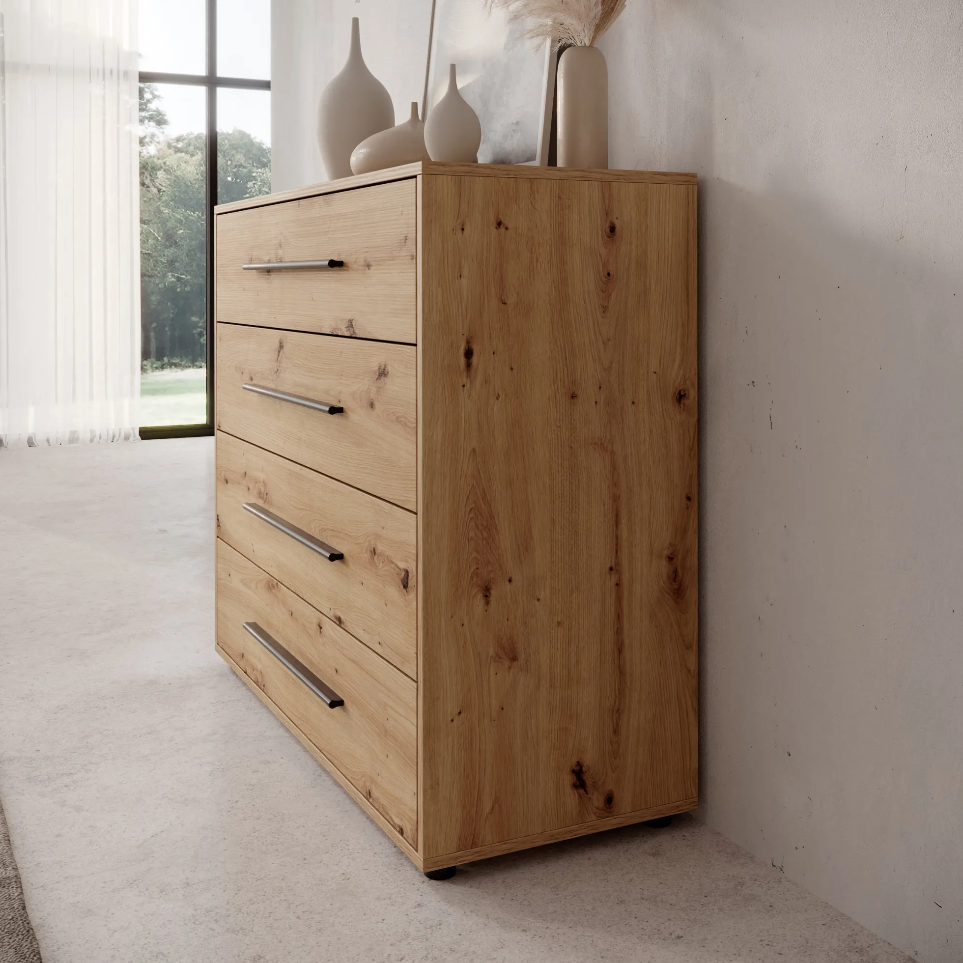 Montalo - Ladekast - Eikenpatroon - 99x40x87 cm