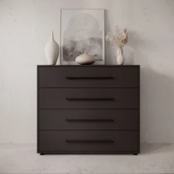 Montalo - Ladekast - Zwart - 99x40x87 cm