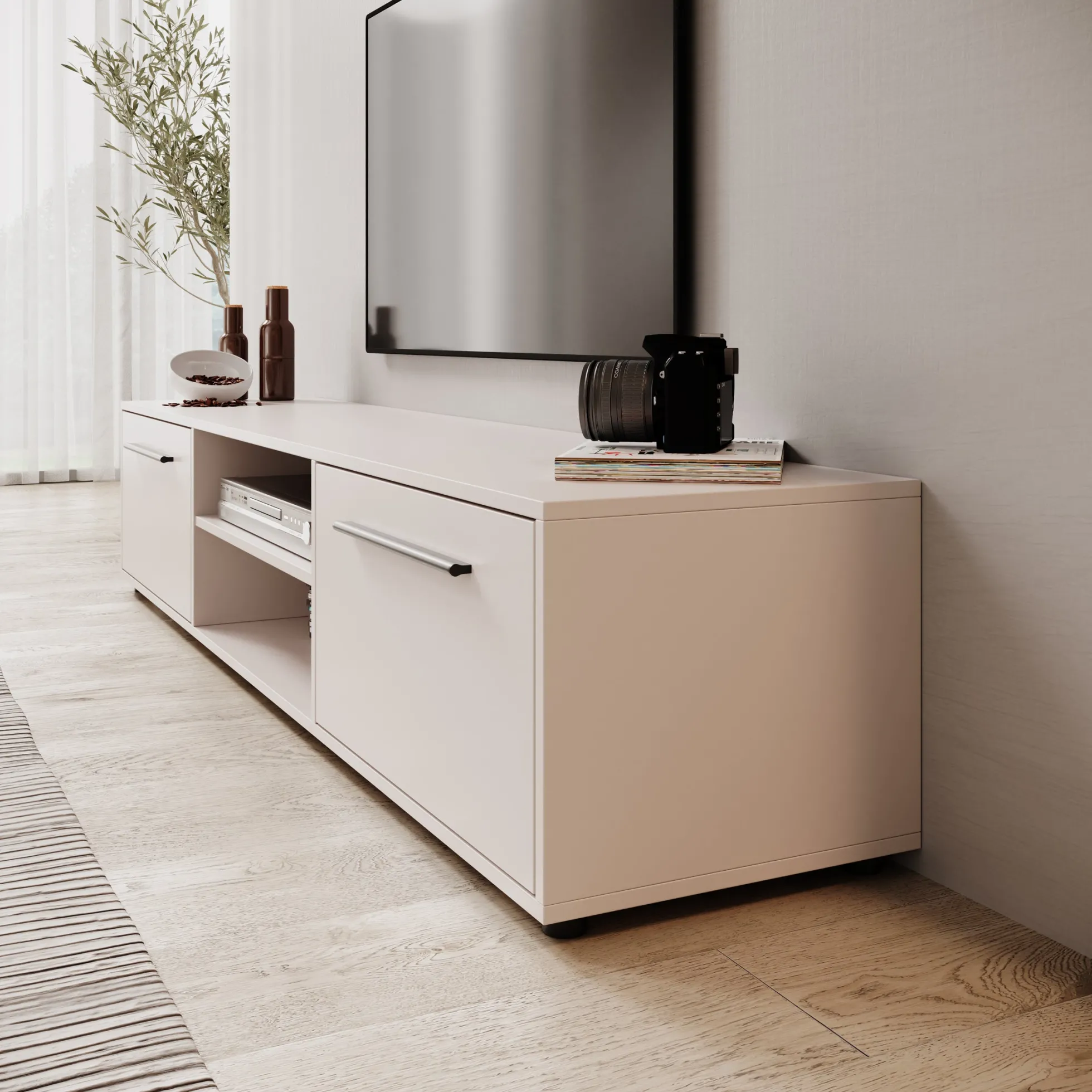 Montalo - TV-Meubel - Beige - 190x40x38 cm