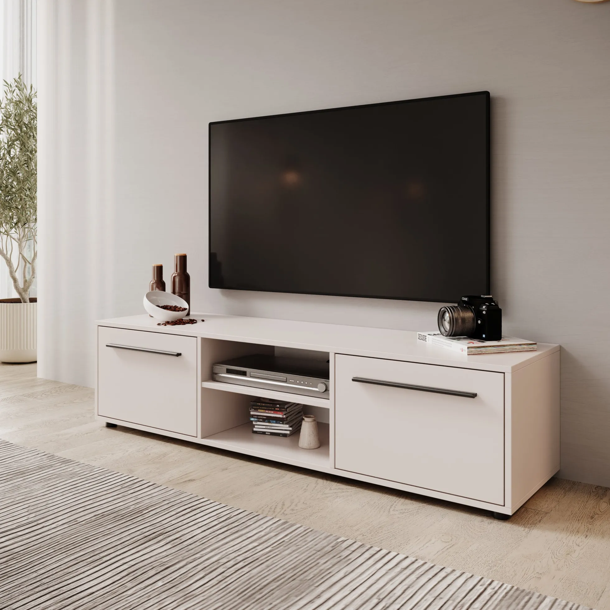Montalo - TV-Meubel - Beige - 150x40x38 cm