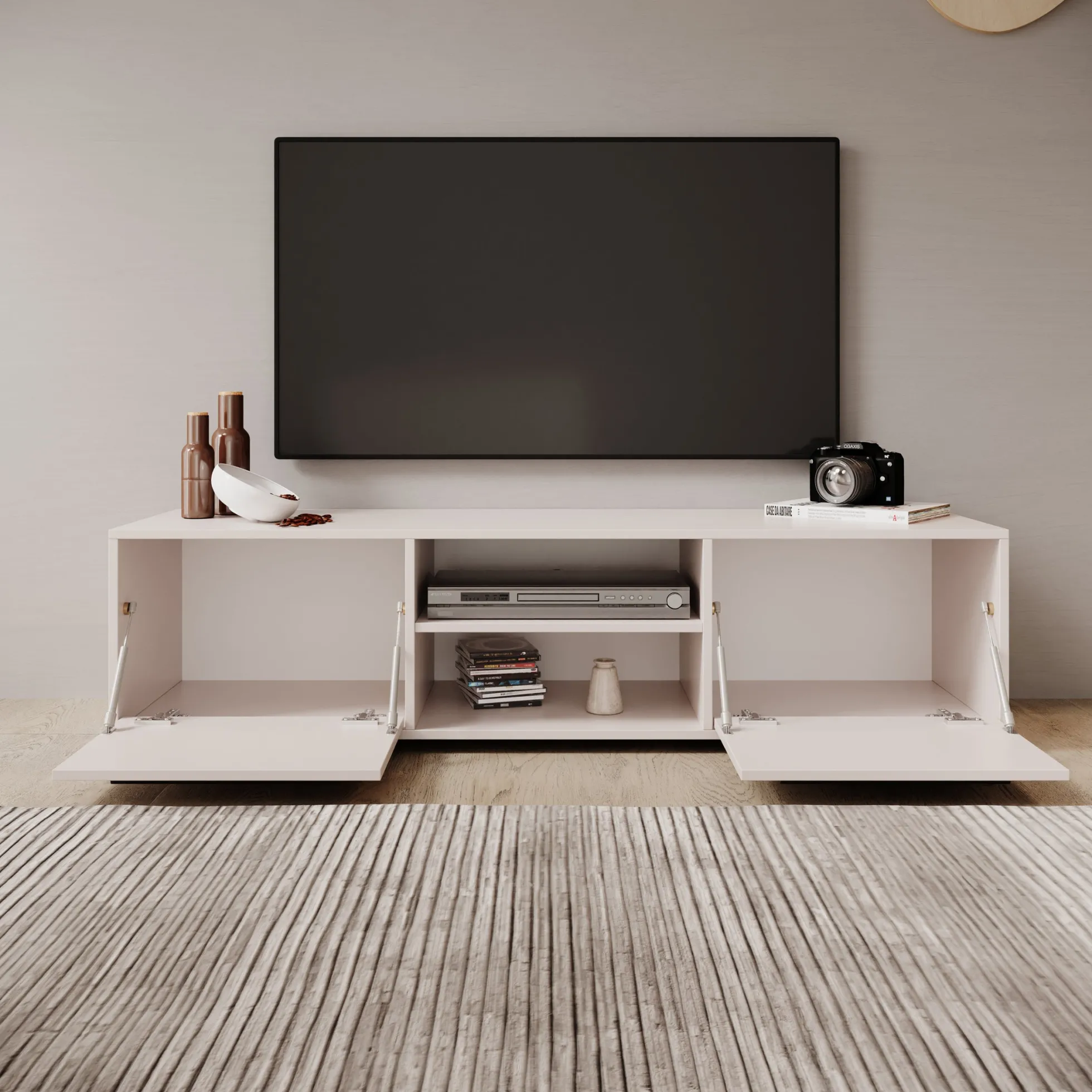 Montalo - TV-Meubel - Beige - 150x40x38 cm