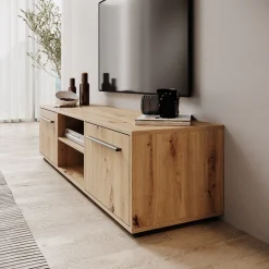 Montalo - TV-Meubel - Eikenpatroon - 150x40x38 cm