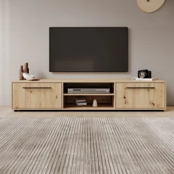Montalo - TV-Meubel - Eikenpatroon - 190x40x38 cm