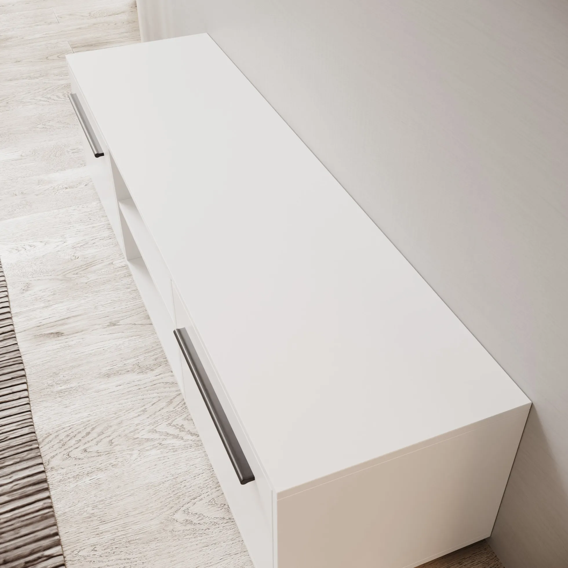 Montalo - TV-Meubel - Wit - 150x40x38 cm